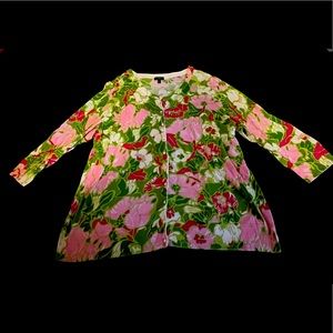 Bright floral cardigan to accentuate your wardrobe!